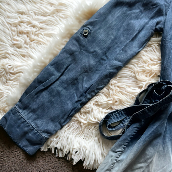 Anthropologie Holding Horses Dip-Dye Chambray Tunic Dress - Picture 8 of 9